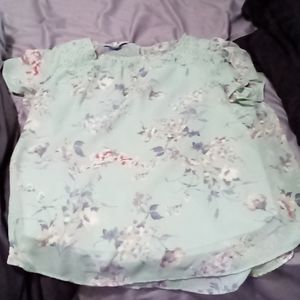 Nice mint green and floral dress shirt